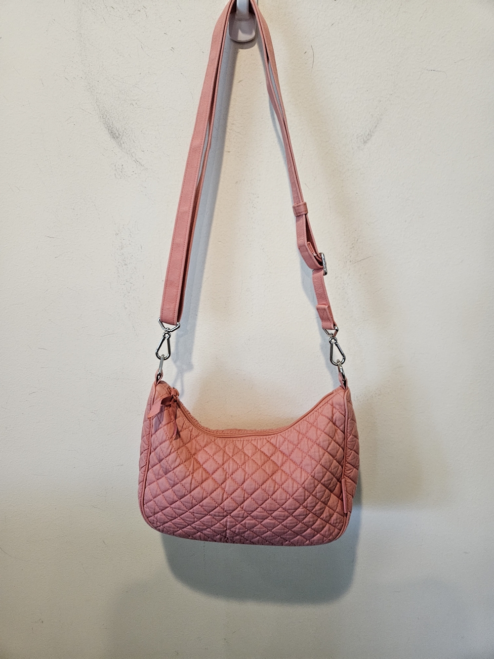 Vera Bradley Fannie Crescent Quilted Pink Bag - Women's Crossbody